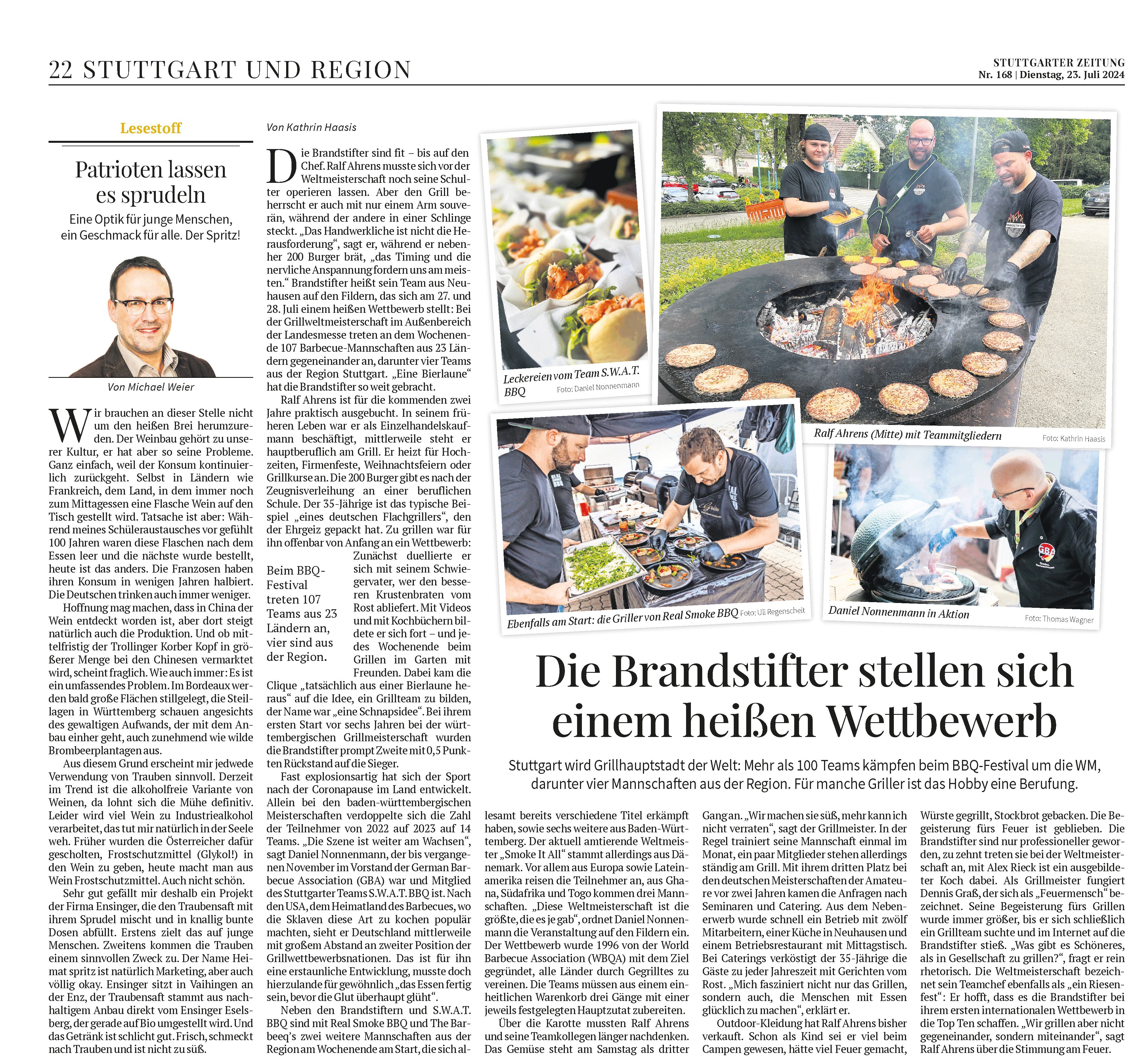Stuttgarter Zeitung Artikel