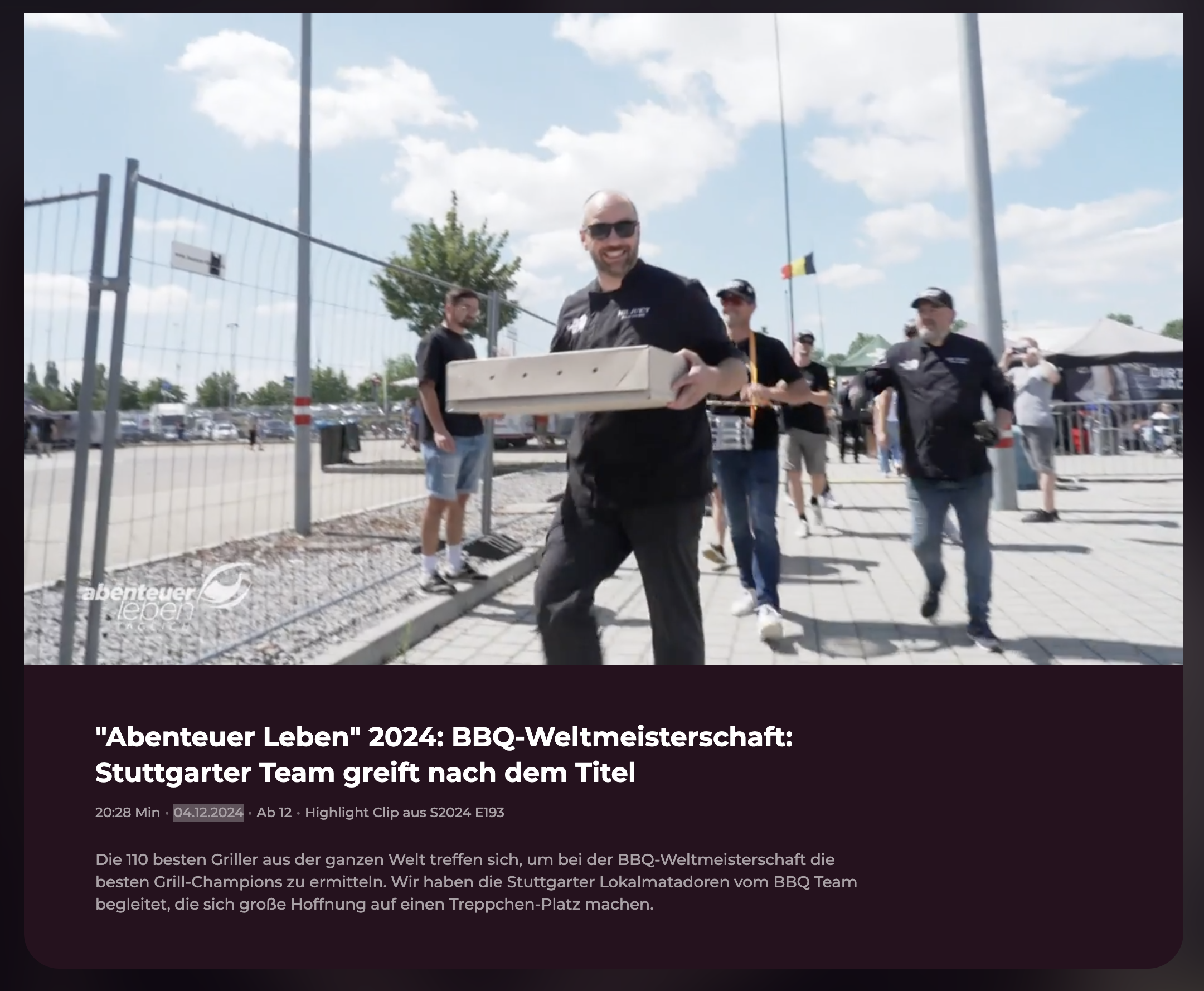 Daniel Nonnenmann bei der BBQ-Weltmeisterschaft 2024