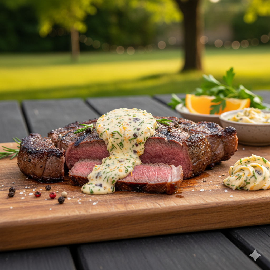 Perfekt gegrilltes Rib-Eye-Steak